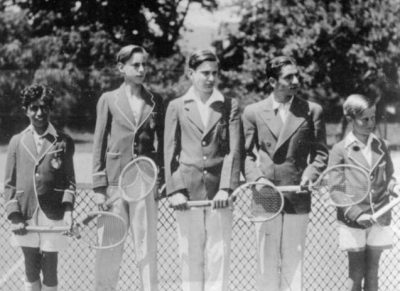 تنیس بازی کردن محمد رضا شاه